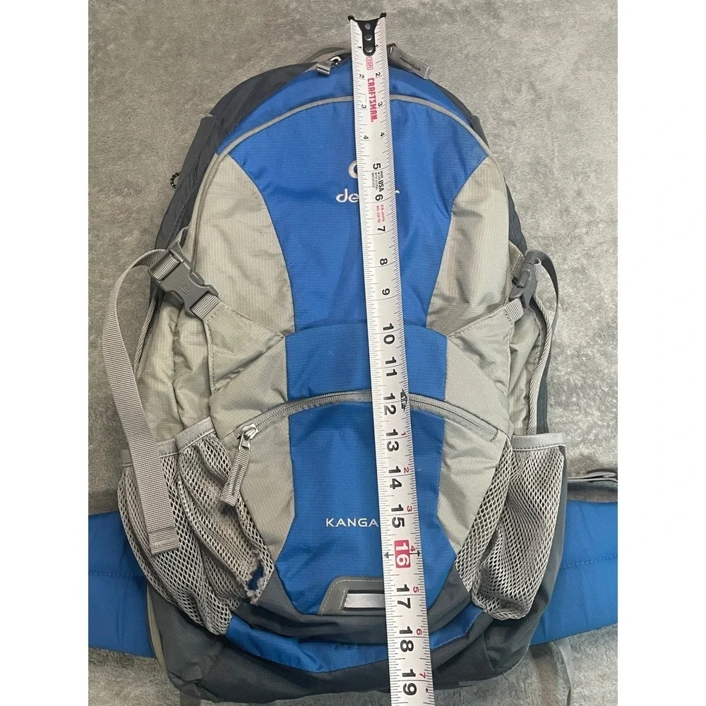 Deuter Kanga Kid Child Carrier 20L Backpack Hiking Blue Grey Adjustable Straps